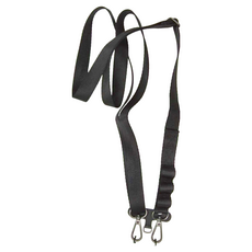 好拾選物 多功能手機繩 功能背帶/寬版20mm護肩/長度可調節/附贈墊片, 極致黑, 1個
