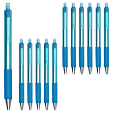 PENROTE 筆樂 E5元素秒乾中性筆, 星海藍, 12支