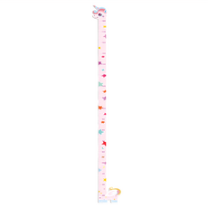 卡通黏貼式身高貼 20cm-180cm PVC材質, 獨角獸 粉色