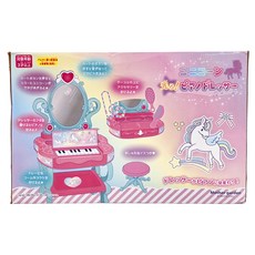 Mother garden 化妝台 附電子琴 獨角獸鋼琴梳妝台, 獨角獸 粉色 + 白色, 1個