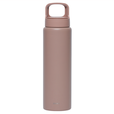 WOKY 沃廚 台灣公司貨 輕芯鈦提手運動保溫瓶, 曉咖, 850ml, 1個
