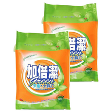 加倍潔 茶樹+小蘇打制菌潔白超濃縮洗衣粉, 食品級小蘇打, 防潮蓋設計, 2kg, 2包