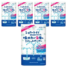 elleair 艾黎艾爾 溫水洗淨便座專用 衛生紙 日本原裝進口 100%紙漿製造 無香味, 25m, 12捲, 5袋