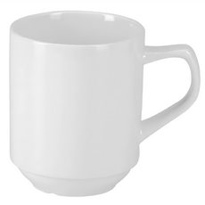 Pulsiva 白瓷馬克杯 (310ml) 可堆疊, 白色, 1個