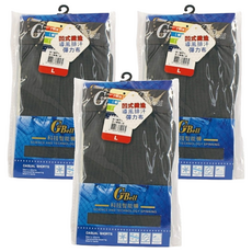 GeeBell 男款導風排汗織帶平口褲, 凹凸式織造立體編織彈力布, L, 隨機出貨