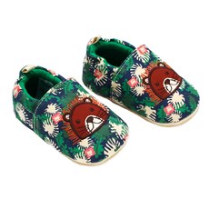 bebehome 歐美手工防滑嬰兒學步鞋，棉布聚酯纖維，輕量彈力耐磨防磨腳, 15cm, 大獅王