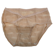 V腰梯型紋格蕾絲孕婦褲