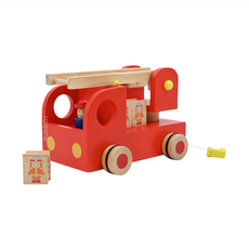 Ed.Inter 木玩系列 玩具車, 森林消防車 Set, 15 x 13.5cm, 1組