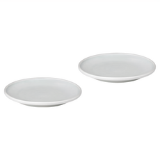 廣州窯 早午餐圓盤 Set, 15*2 cm, 雪花白, 2個