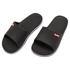 FUN PLUS 晶亮菱格紋室外拖鞋 - 黑色, 尺寸 41-45