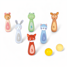 New Classic Toys 寶寶動物保齡球 1組 混和顏色 動物造型 親子互動