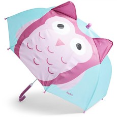 Playshoes 3D立體兒童雨傘 可愛造型 輕巧安全, 1入, 貓頭鷹, 70cm
