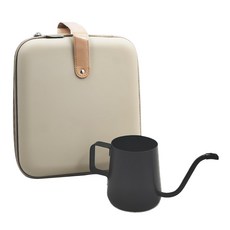 VIIDA Creek 細口手沖壺便攜組, 附外包, 304不鏽鋼, 燕麥奶色, 350ml, 1組