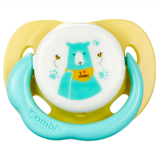 Combi 康貝 Day系列安撫奶嘴, 可拆卸式設計, 奶嘴內部可以清洗, 2-10個月, 藍色小熊, 1個