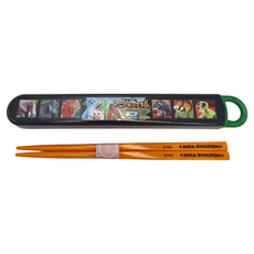 Skater 動物塑膠筷子附收納盒 651045 筷子16.5cm + 外盒19.5 x 2.7 x 1.5cm, 黑色, 盒子 195 x 27 x 15mm + 筷子 165mm, 1組