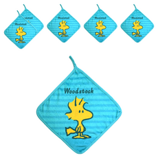 MORINO 摩力諾 SNOOPY超細纖維小方巾 SN812-12, 糊塗塔客, 6條