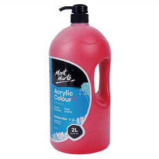 Mont Marte 蒙瑪特 壓克力畫室顏料 顏色鮮豔 色澤明亮, 2L, 1色