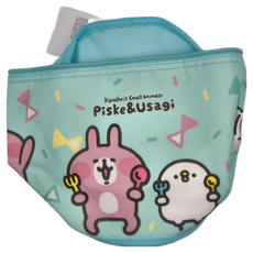 Kanahei's Small animals 卡娜赫拉的小動物 圓筒保溫便當袋, 16 x 22 x 16cm, 淺藍色, 1個