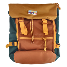 zoyzoii 茁伊 自然奇遇系戶外兒童背包 B72, 雙重透氣, 順滑拉鍊, 超大容量, 加寬肩帶, 輕盈便攜, 防滑胸扣, 云雾棕, 340 x 250 x 110mm