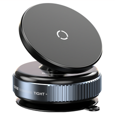 ANTIAN 萬向真空吸附磁吸車載手機支架 360°旋轉Magsafe磁吸車用導航旅行追劇儀表板, 黑色, 1個