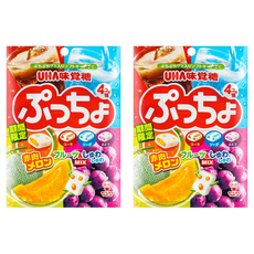 UHA 味覺糖 噗啾綜合四種軟糖 100g, 2袋