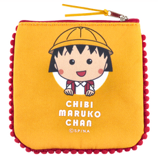 櫻桃小丸子 零錢包 聚酯纖維, 13.5 x 13.5cm, 學生帽