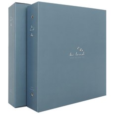 相冊店 Love Binder Adhesive Photo Album, 藍色, 50張