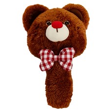 Vanwalk 出走 卡通毛絨可愛手持鏡 K437, 毛絨小熊, 1個