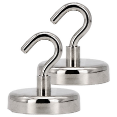 FANCY LIFE 超強力磁鐵掛勾 3.6cm 大款 - 免釘磁吸掛鉤 輕鬆收納, 2個