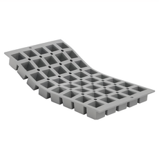 de Buyer 畢耶 全球專利矽金烤模系列 40格迷你正方形矽膠模, 1個