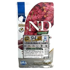 Farmina 法米納 N&D 成貓天然藜麥無穀機能系列乾糧, 1袋, 300g, 鴨肉蘆筍