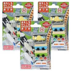 Iwako 造型橡皮擦 交通工具 Set, 3盒