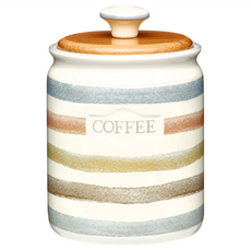 KitchenCraft 咖啡陶製密封罐, 米色, 1個