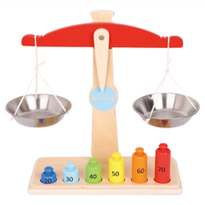New Classic Toys 寶寶認知學習磅秤木製玩具 10662, 1個