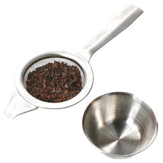 LA CAFETIERE 304不鏽鋼 銜水座 + 匙型濾茶網, 14 x 5.8 x 2.5cm, 1個