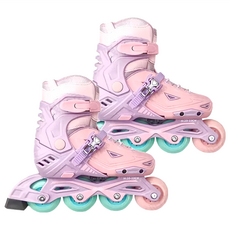 SUCCESS 成功 教學初階 兒童伸縮直排輪 S0490 型號, 粉紅色, 1雙