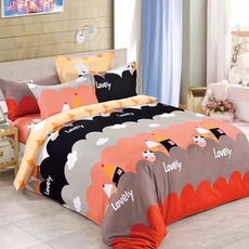 Annette 台製舒柔棉床包枕套組 加大 開心農場