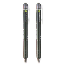 PILOT 百樂 FRIXION 按鍵式魔擦筆, 筆尾附帶橡皮擦 一筆兩用, 黑色, 2支