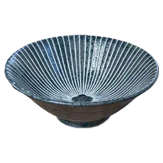 美濃燒 茶碗-日本製 湯吞/5皿/6缽/馬克杯 陶瓷, 1個, 唐津彫十草