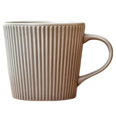 日本美濃燒 grace刻紋馬克杯 250ml, 奶油白, 1個