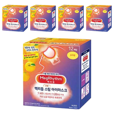 Kao 花王 MegRhythm 美舒律 新柔舒蒸氣眼罩 完熟柚香, 12入, 5盒