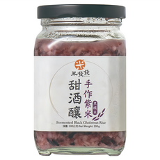 米發發 手作紫米甜酒釀, 300g, 1罐