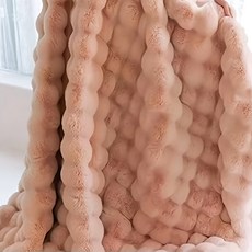 托斯卡納泡泡毛毯 聚酯纖維, 160 x 100cm, 櫻花粉