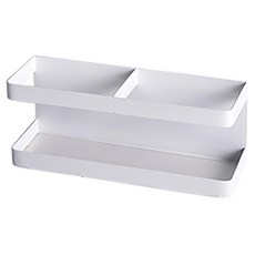 Life+ 純色風尚 多功能傘架, 黏貼式, 20 x 6.1 x 8cm, 白色, 1個