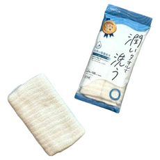 Abechi五星織品 潤BDT II 潤膚沐浴巾 24x100cm 日本製, 純淨白色, 1條, 1包