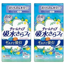 unicharm 嬌聯 Charm Nap Sarafi 女性無香消臭防漏墊 10cc, 19cm, 28片, 2包