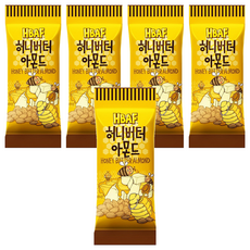HBAF 杏仁果 蜂蜜奶油味 方便攜帶的隨手包, 30g, 5包