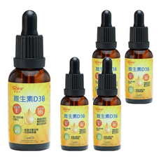 iSSana 愛善那 維生素D3滴液, 添加印加果油 Omega-3, 30ml, 5瓶