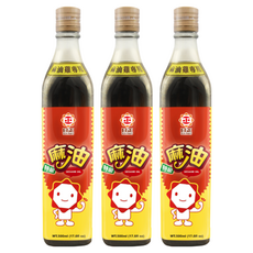 日正食品 特級麻油 麻油雞專用, 500ml, 台灣製造, 3瓶