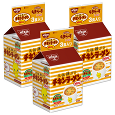 元祖 雞汁麵 迷你小雞麵 Set 3, 日本經典長久熱賣, 拉麵體Q彈，越嚼越香, 馬克杯直接沖泡，美味隨時享, 9包